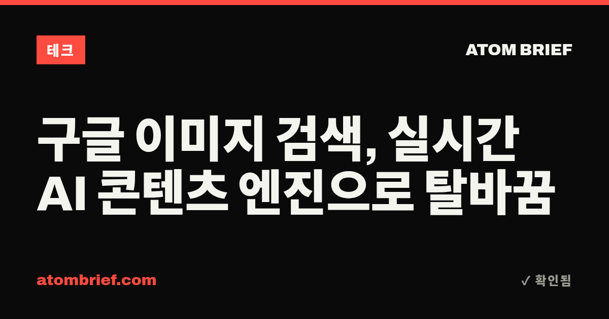구글 이미지 검색, 실시간 AI 콘텐츠 엔진으로 탈바꿈