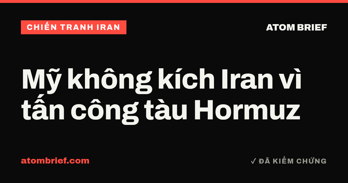 Mỹ không kích Iran vì tấn công tàu Hormuz