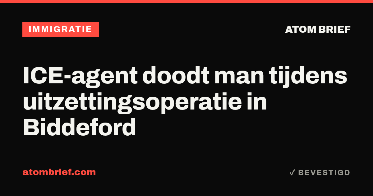 ICE-agent doodt man tijdens uitzettingsoperatie in Biddeford