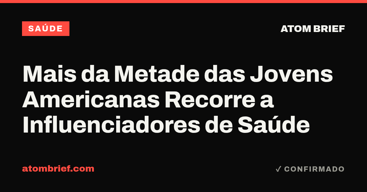 Mais da Metade das Jovens Americanas Recorre a Influenciadores de Saúde