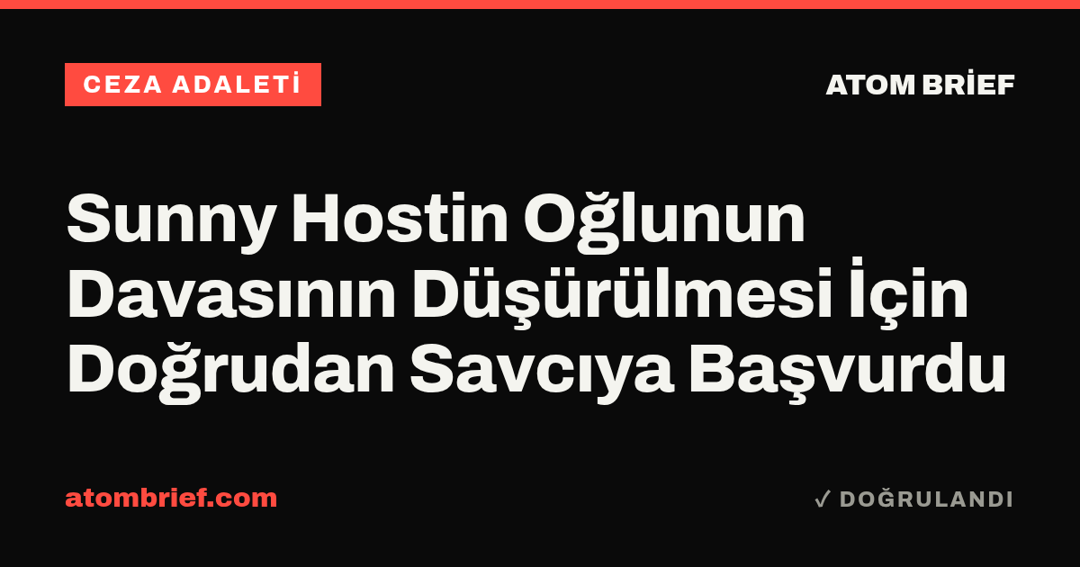 Sunny Hostin Oğlunun Davasının Düşürülmesi İçin Doğrudan Savcıya Başvurdu