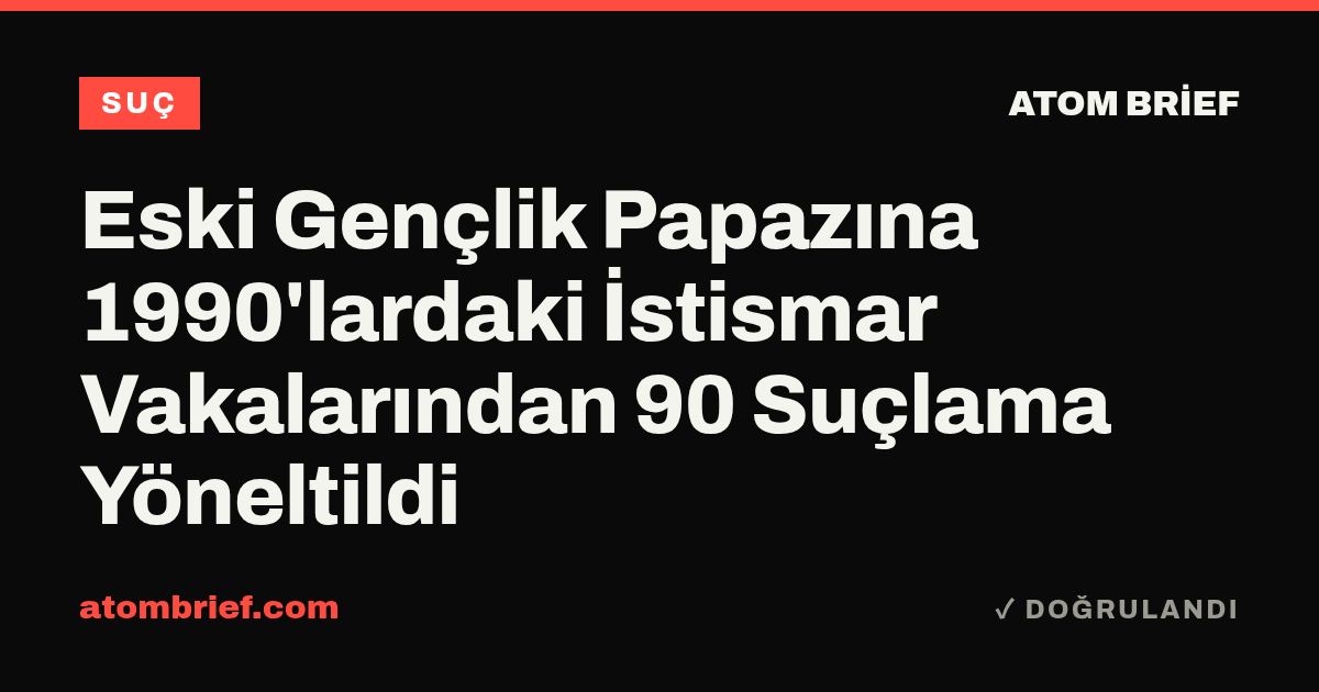 Eski Gençlik Papazına 1990'lardaki İstismar Vakalarından 90 Suçlama Yöneltildi