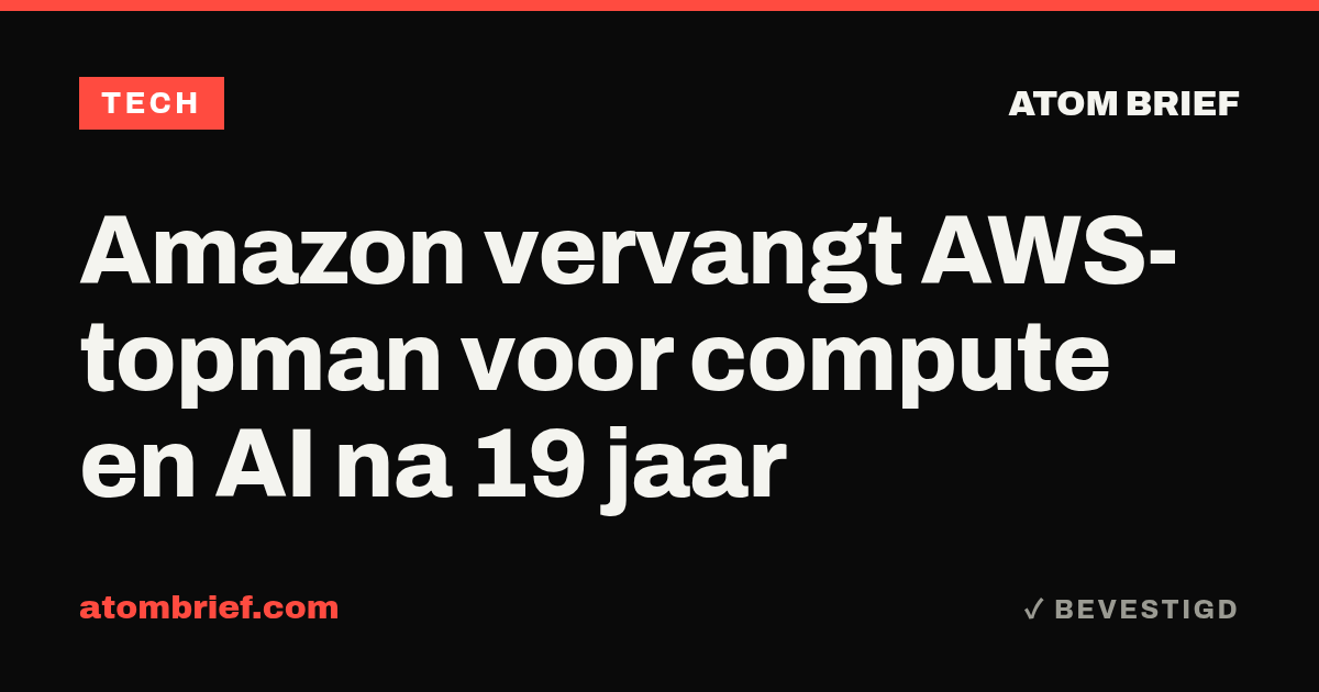 Amazon vervangt AWS-topman voor compute en AI na 19 jaar