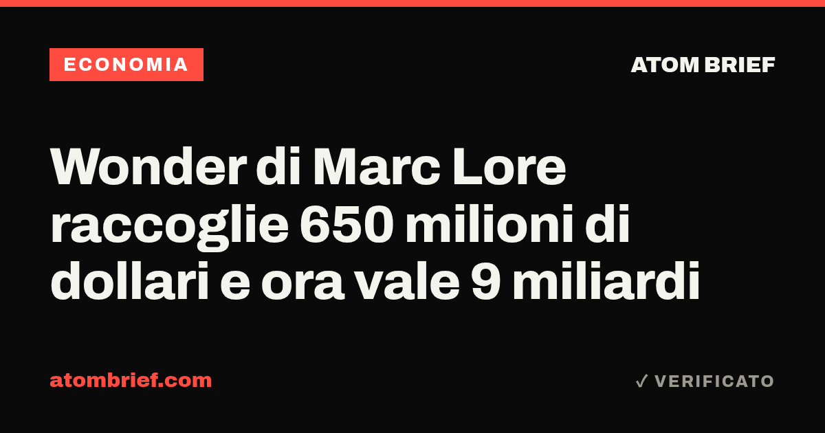 Wonder di Marc Lore raccoglie 650 milioni di dollari e ora vale 9 miliardi