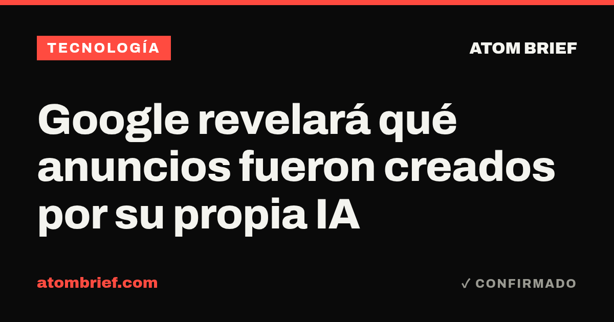 Google revelará qué anuncios fueron creados por su propia IA