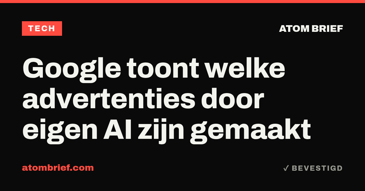 Google toont welke advertenties door eigen AI zijn gemaakt