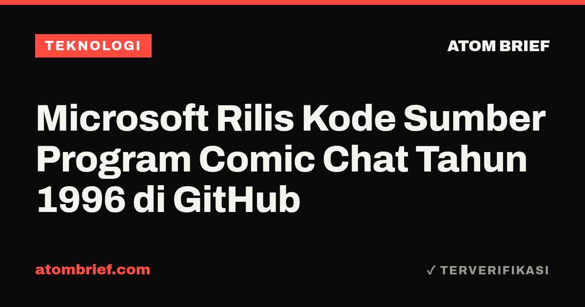 Microsoft Rilis Kode Sumber Program Comic Chat Tahun 1996 di GitHub