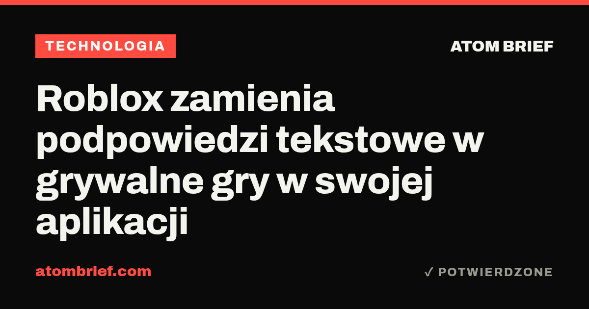 Roblox zamienia podpowiedzi tekstowe w grywalne gry w swojej aplikacji