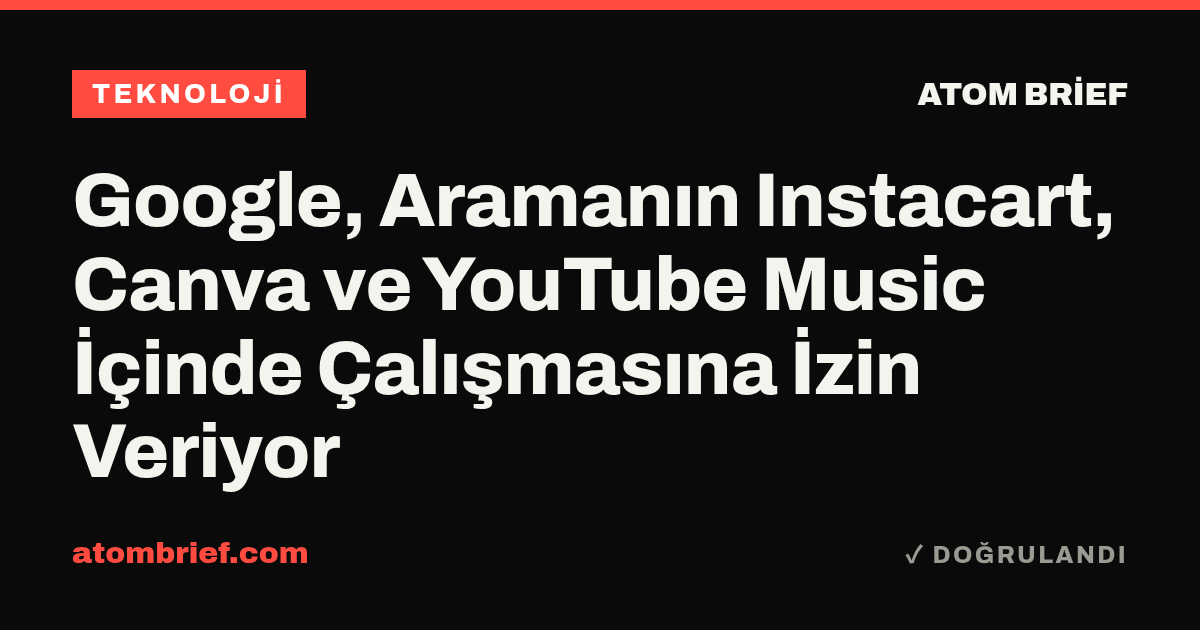 Google, Aramanın Instacart, Canva ve YouTube Music İçinde Çalışmasına İzin Veriyor