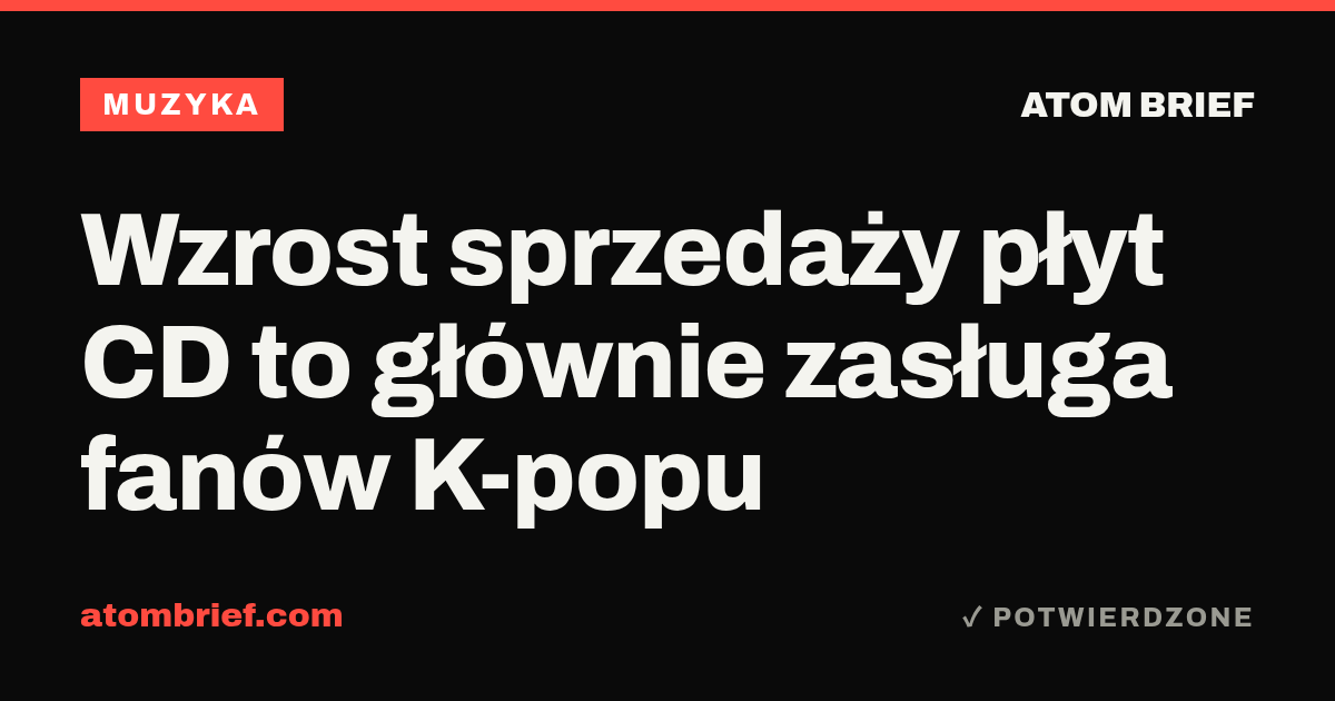 Wzrost sprzedaży płyt CD to głównie zasługa fanów K-popu