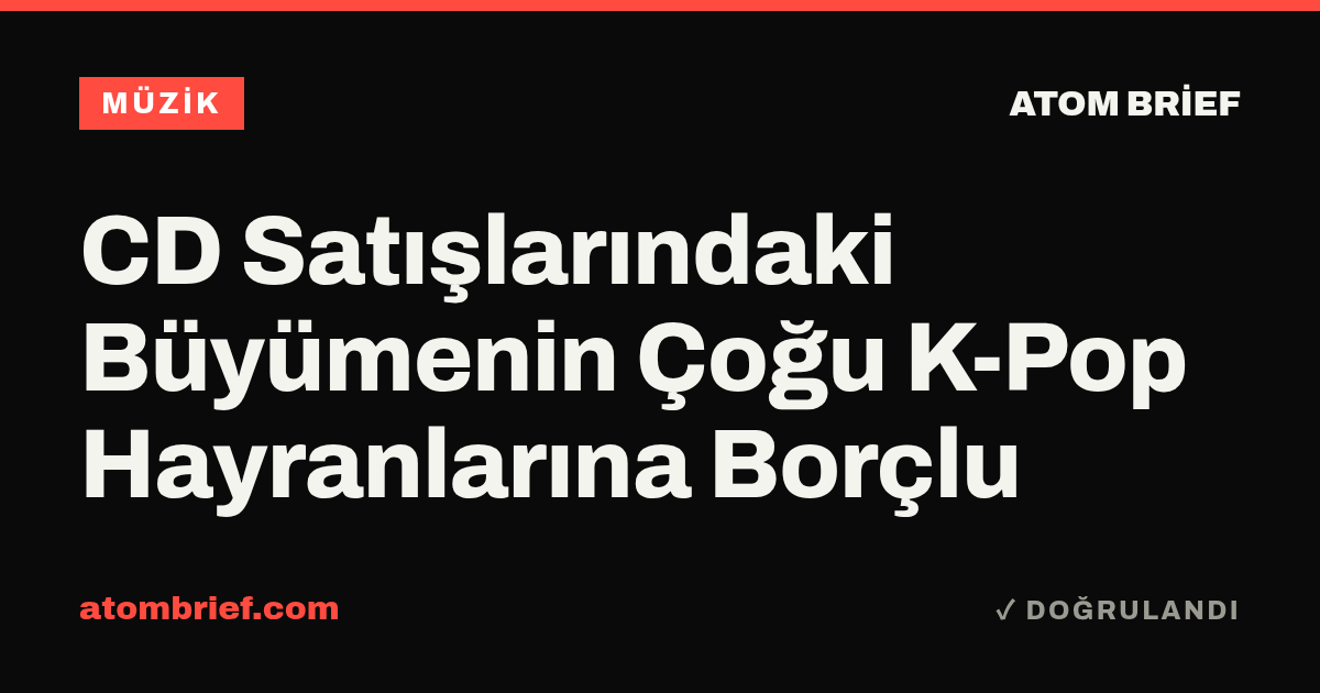 CD Satışlarındaki Büyümenin Çoğu K-Pop Hayranlarına Borçlu
