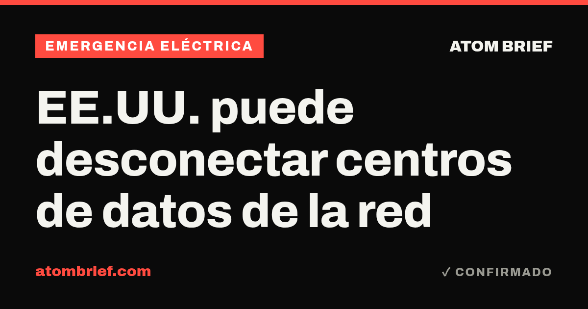 EE.UU. puede desconectar centros de datos de la red