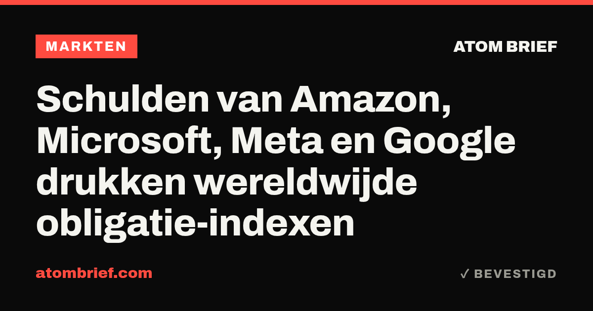 Schulden van Amazon, Microsoft, Meta en Google drukken wereldwijde obligatie-indexen