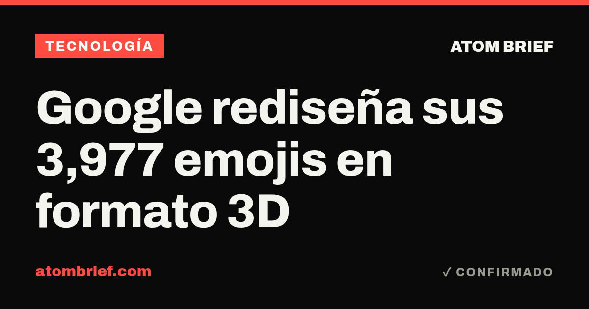 Google rediseña sus 3,977 emojis en formato 3D