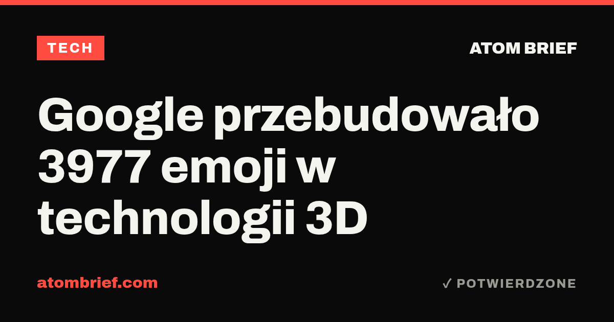 Google przebudowało 3977 emoji w technologii 3D