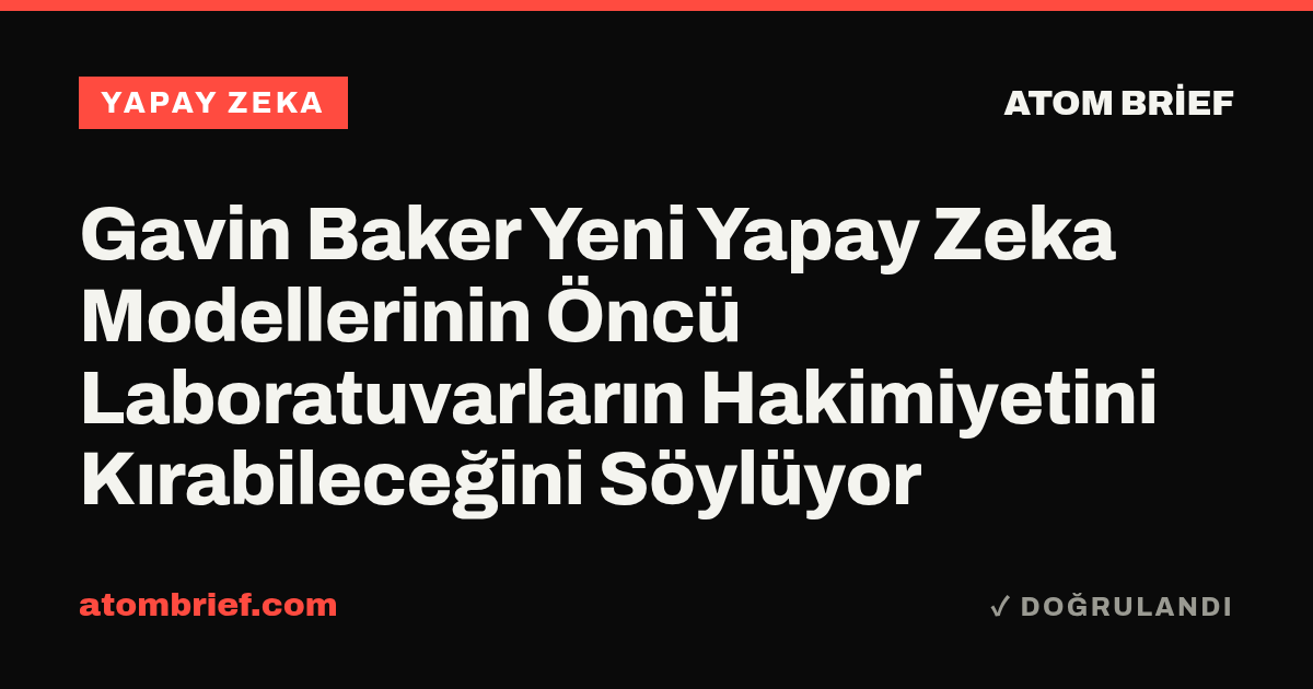 Gavin Baker Yeni Yapay Zeka Modellerinin Öncü Laboratuvarların Hakimiyetini Kırabileceğini Söylüyor