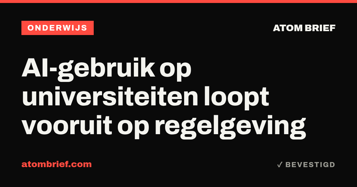 AI-gebruik op universiteiten loopt vooruit op regelgeving