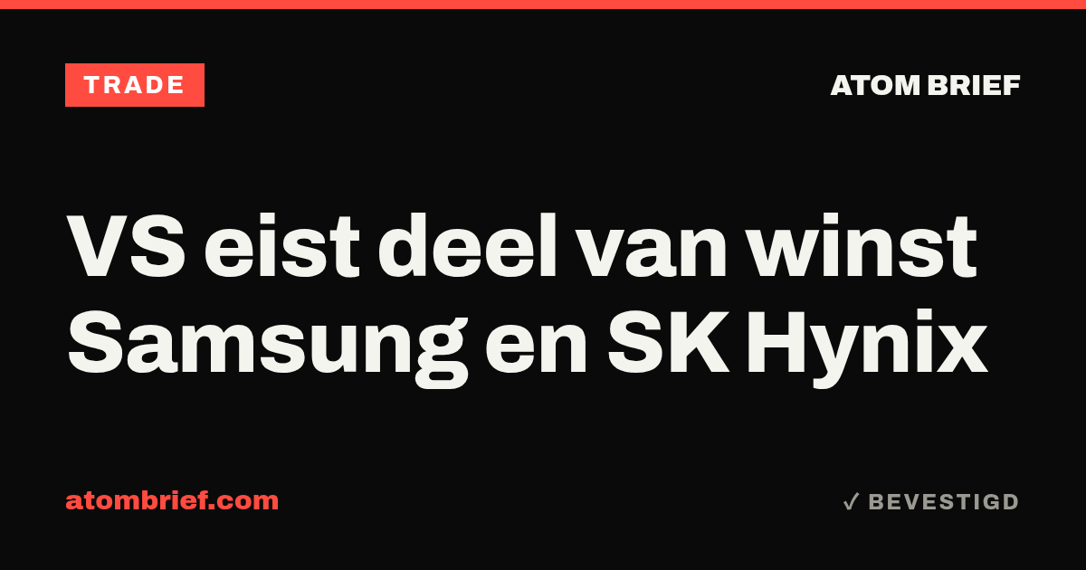 VS eist deel van winst Samsung en SK Hynix