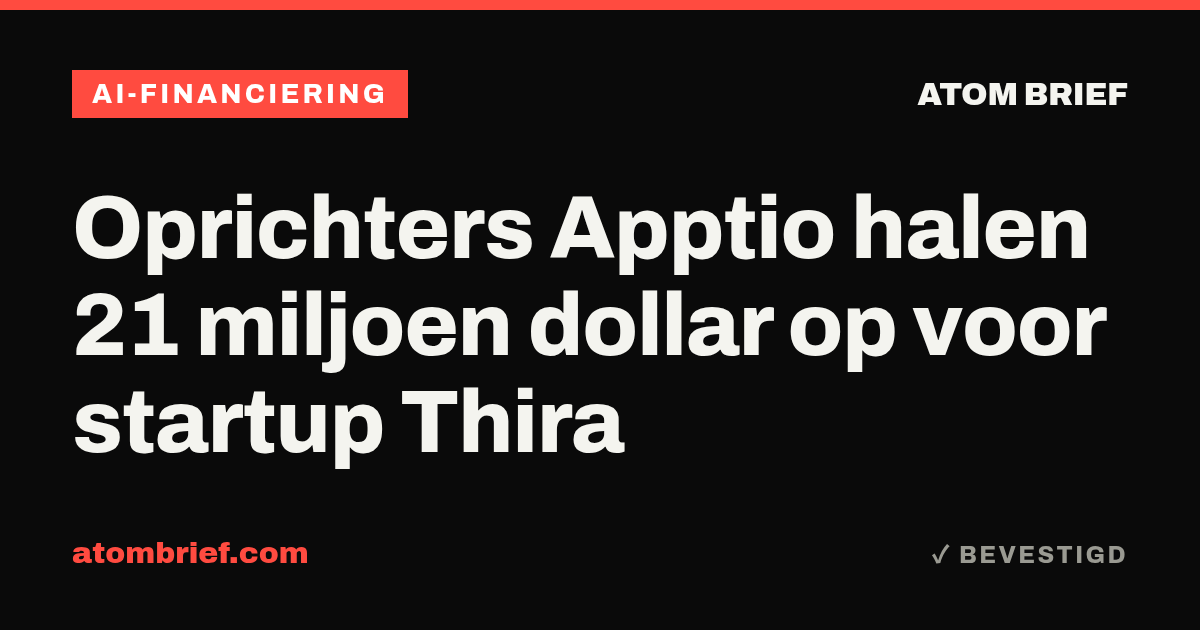 Oprichters Apptio halen 21 miljoen dollar op voor startup Thira