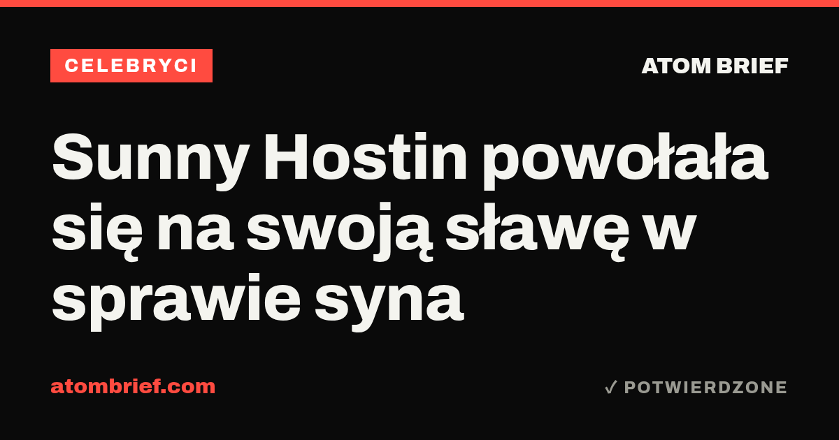 Sunny Hostin powołała się na swoją sławę w sprawie syna