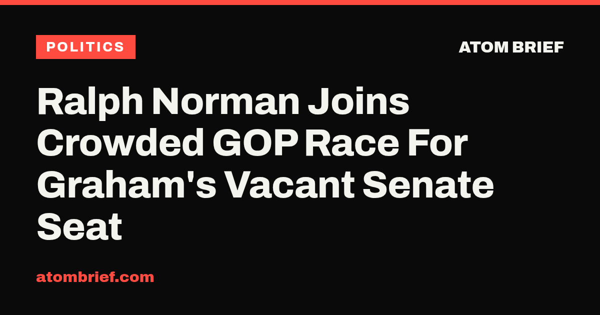 Ralph Norman Joins Crowded GOP Race For Graham's Vacant Senate Seat