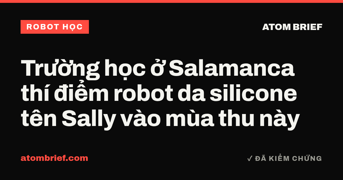 Trường học ở Salamanca thí điểm robot da silicone tên Sally vào mùa thu này