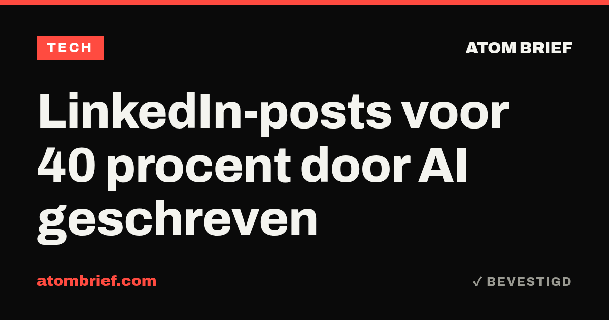LinkedIn-posts voor 40 procent door AI geschreven