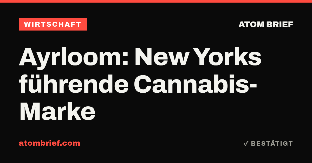 Ayrloom: New Yorks führende Cannabis-Marke