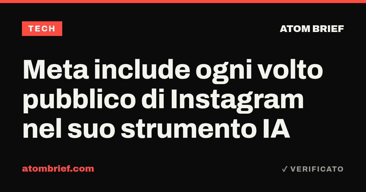 Meta include ogni volto pubblico di Instagram nel suo strumento IA