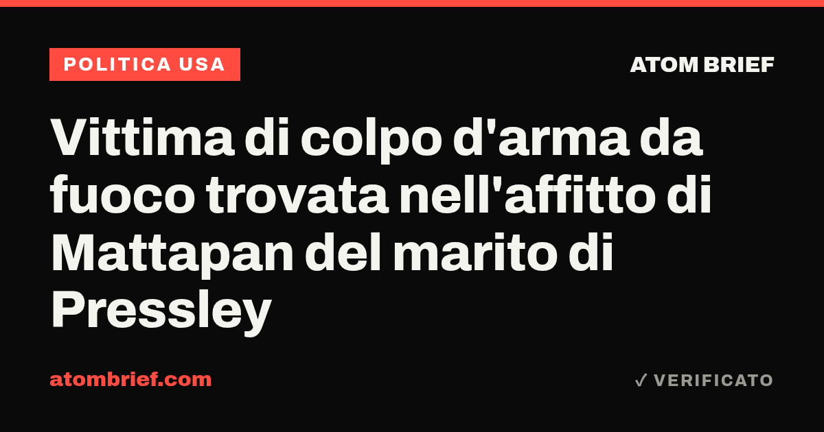 Vittima di colpo d'arma da fuoco trovata nell'affitto di Mattapan del marito di Pressley