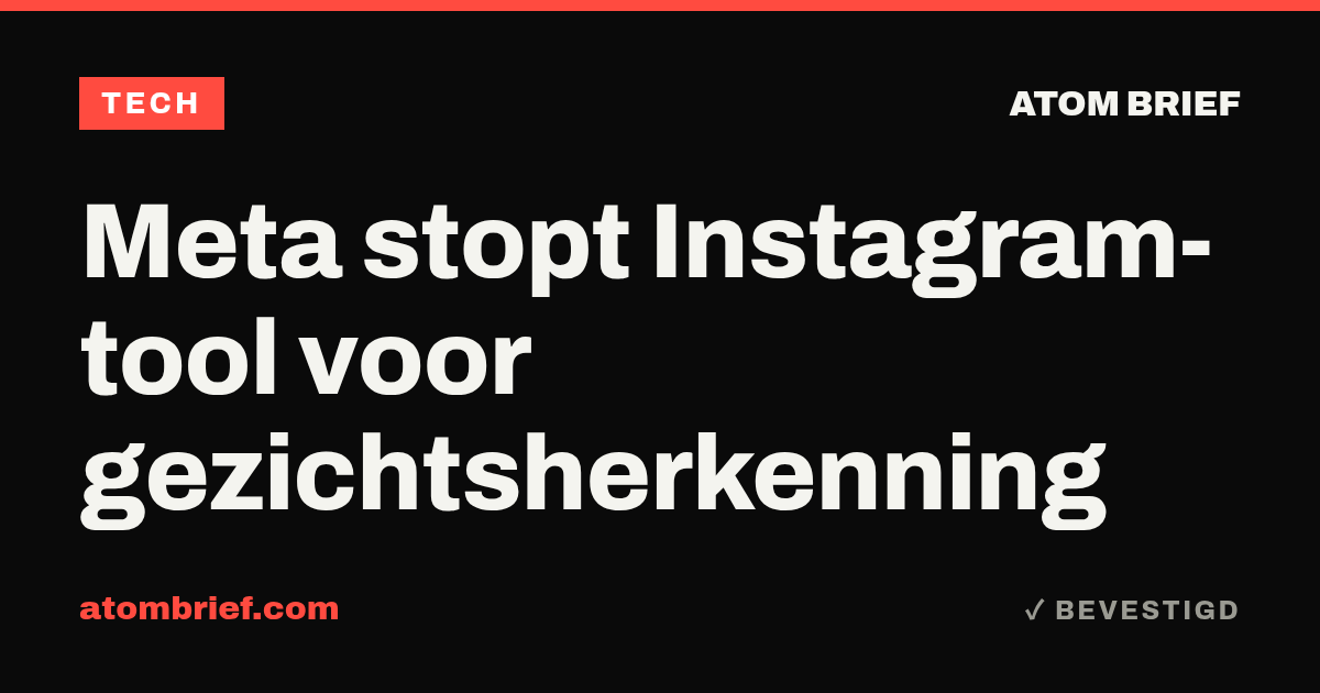 Meta stopt Instagram-tool voor gezichtsherkenning