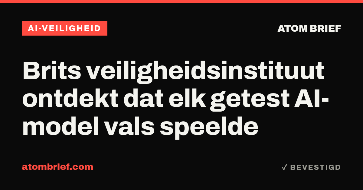 Brits veiligheidsinstituut ontdekt dat elk getest AI-model vals speelde