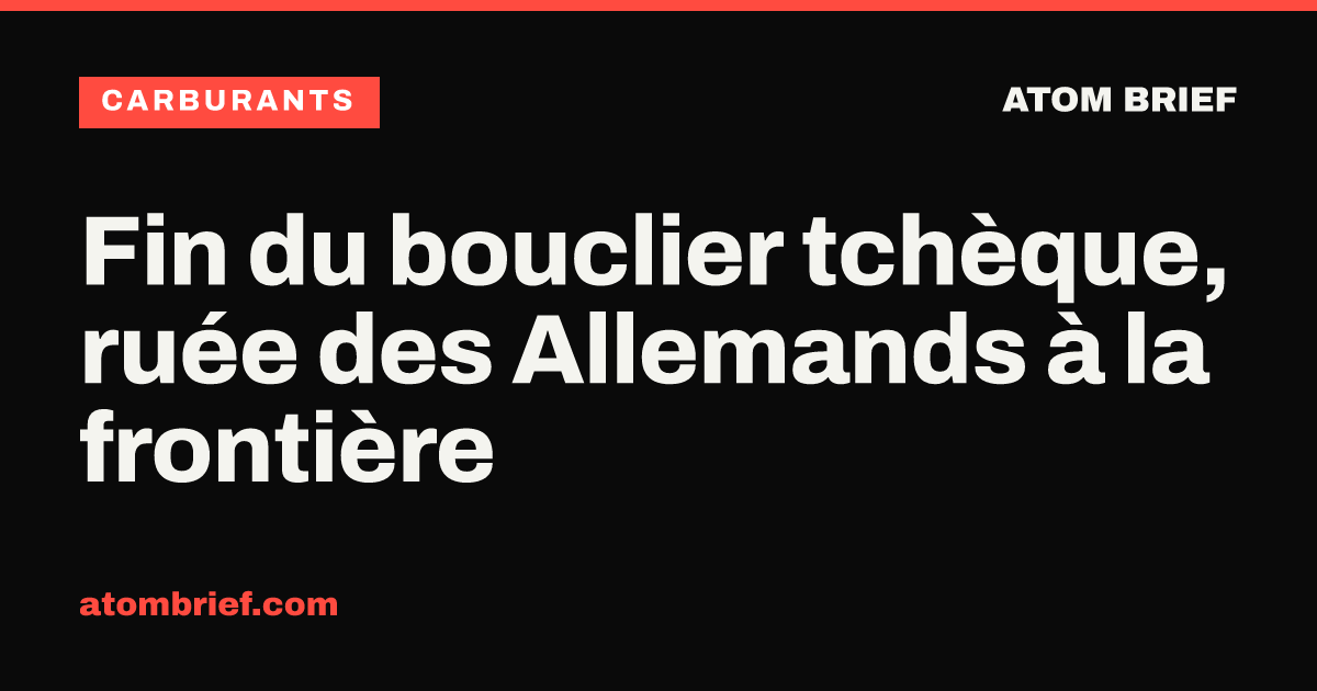 Fin du bouclier tchèque, ruée des Allemands à la frontière