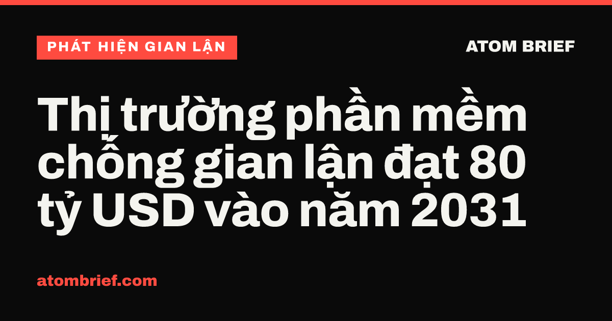 Thị trường phần mềm chống gian lận đạt 80 tỷ USD vào năm 2031