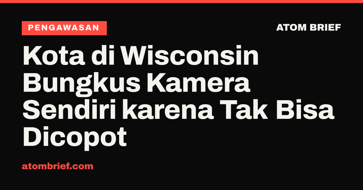 Kota di Wisconsin Bungkus Kamera Sendiri karena Tak Bisa Dicopot