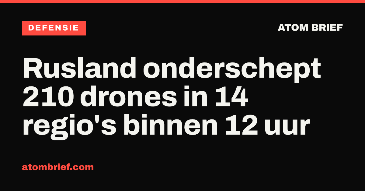 Rusland onderschept 210 drones in 14 regio's binnen 12 uur