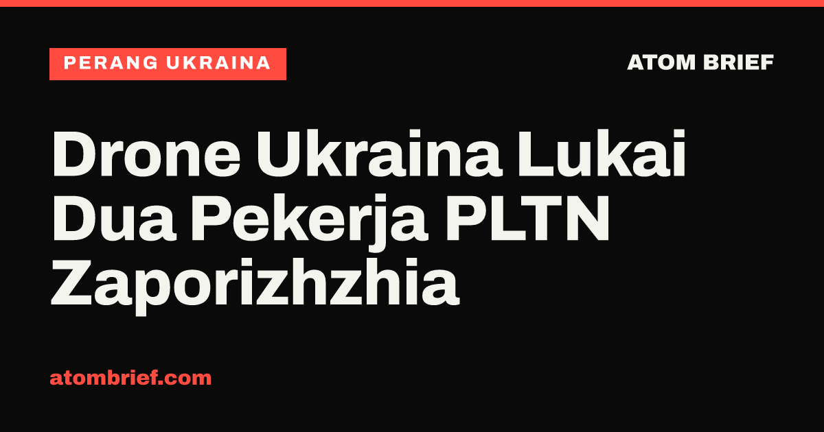 Drone Ukraina Lukai Dua Pekerja PLTN Zaporizhzhia