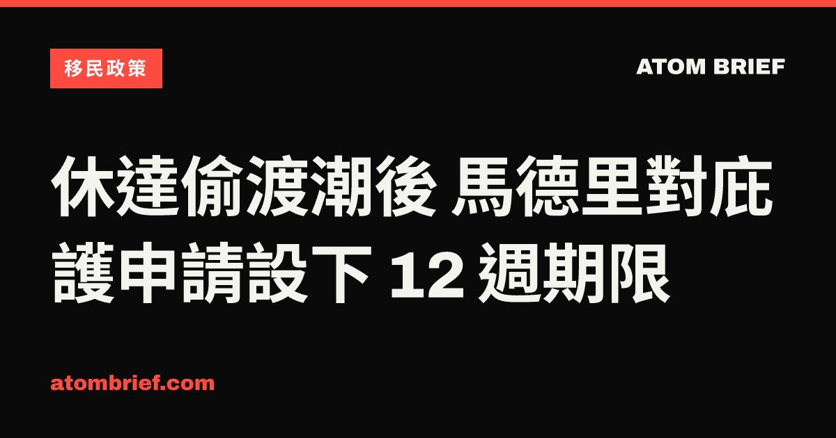 休達偷渡潮後 馬德里對庇護申請設下 12 週期限
